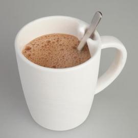 固定勺子的咖啡杯