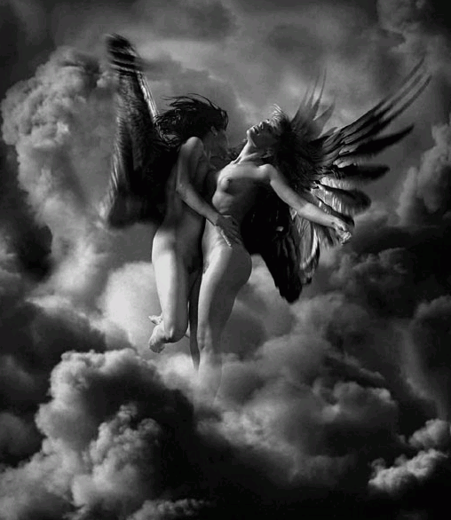 詹姆士·波多的winged women系列人体摄影