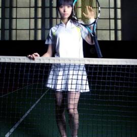 化身网球美少女 金莎运动写真