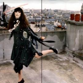 巴黎版Vogue主编亲自打造的黑模内页