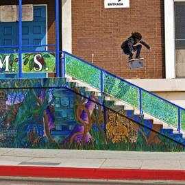 惊险刺激的滑板运动摄影