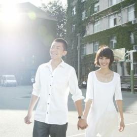 夏雨袁泉个性另类结婚照