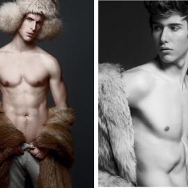 《HOLE》杂志性感皮草大片