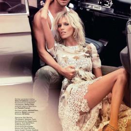 超模夫妻登上俄罗斯版《VOGUE》