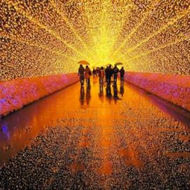 彩虹般的LED隧道（9图）