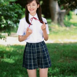 松山メアリ日本甜美制服秀