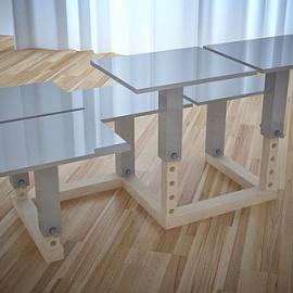 自由的高度多功能桌