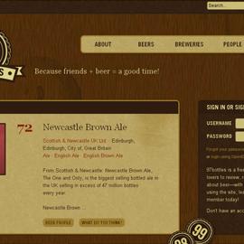 50个使用木质纹理为背景的网页设计