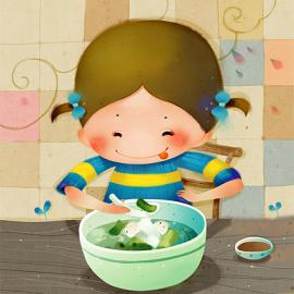 可爱的儿童插画