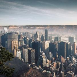 坐落于大峡谷的曼哈顿