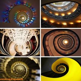 101张令人头晕目眩的螺旋式楼梯艺术照片