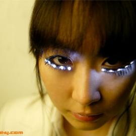 疯狂的LED眼贴