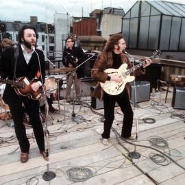 老照片：Beatles最后一次公众表演
