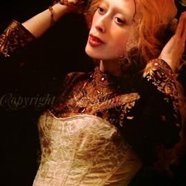 油画般得古典美女人像