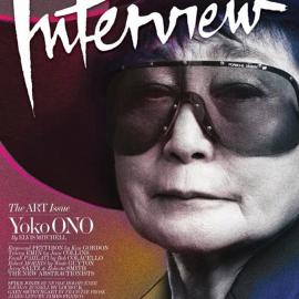 小野洋子登《Interview》杂志封面