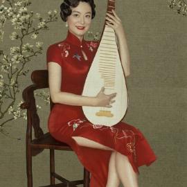 众女神旗袍装拍摄老上海复古画报