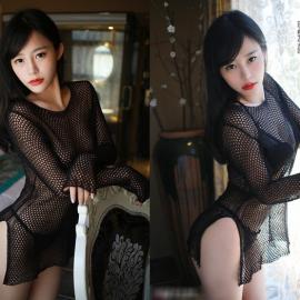 红唇美女冷艳的性感