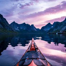 独木舟上的壮美挪威风光，你喜欢吗？