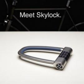 可与手机相连的自行车锁Meet Skylock