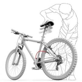 自行车车座打气筒