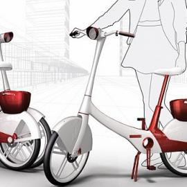 折叠购物自行车