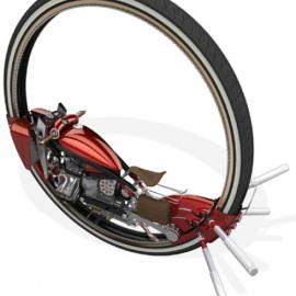 一个轮子的摩托车