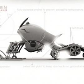 外形帅气的雪地车