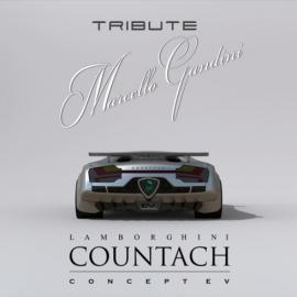 对兰博基尼Countach EV的重新设计