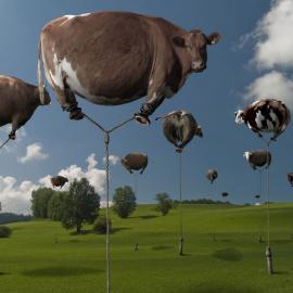 走钢丝的长颈鹿