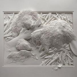 “跃然纸上”的精细雕塑