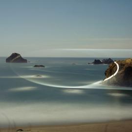巨型光绘风景里的科学