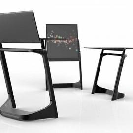 一体的电脑桌子