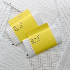 paper scarf条纹纸围巾