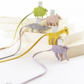 可爱的动物书签