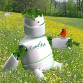 可爱的植物机器人