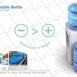 节省空间的堆叠水瓶