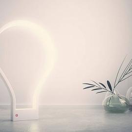 传统灯泡的灵感Silhouette