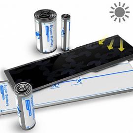 可展开的太阳能充电电池