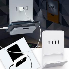 自带折叠支架的USB插座