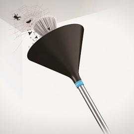 更好的打扫天花板Funnel Broom