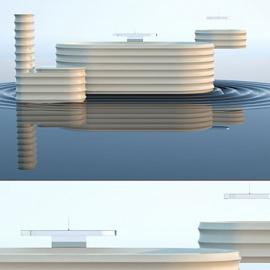 有未来感觉的浴室