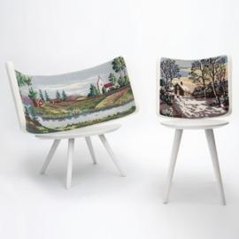 时尚又具艺术感的刺绣椅子