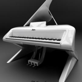 穿着长裙的钢琴