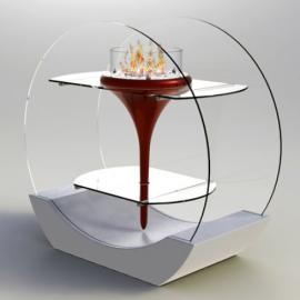 O-Flut：为游泳池设计的壁炉