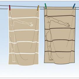 2010米兰家具展参展作品：分区浴巾--- BodyZoneTowel