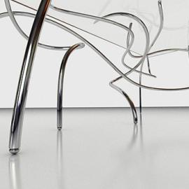 有着凌乱脚步的Continuum 桌子