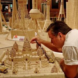 用牙签搭建世界建筑