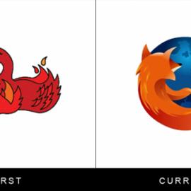 知名品牌古今标志比一比