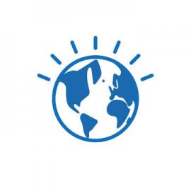 IBM“让我们创造一个更小的地球”logo展示
