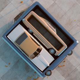 创作“汽车弹性故事”：扭曲的卡车